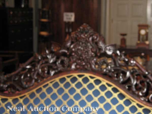Important American Rococo Carved Parlor Suite - 7