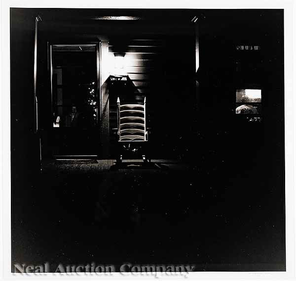 Jack Spencer (American/Mississippi, b. 1951): Jack Spencer (American/Mississippi, b. 1951) , "Oxford Nocturne, 1996, Oxford Mississippi," gelatin silver print, pencil-signed and number 3/50, Bassetti Fine Art Photographs, New Orleans label en ver