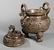 Chinese Patinated Bronze Covered Tripod Censer - 3