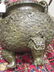 Chinese Patinated Bronze Covered Tripod Censer - 6