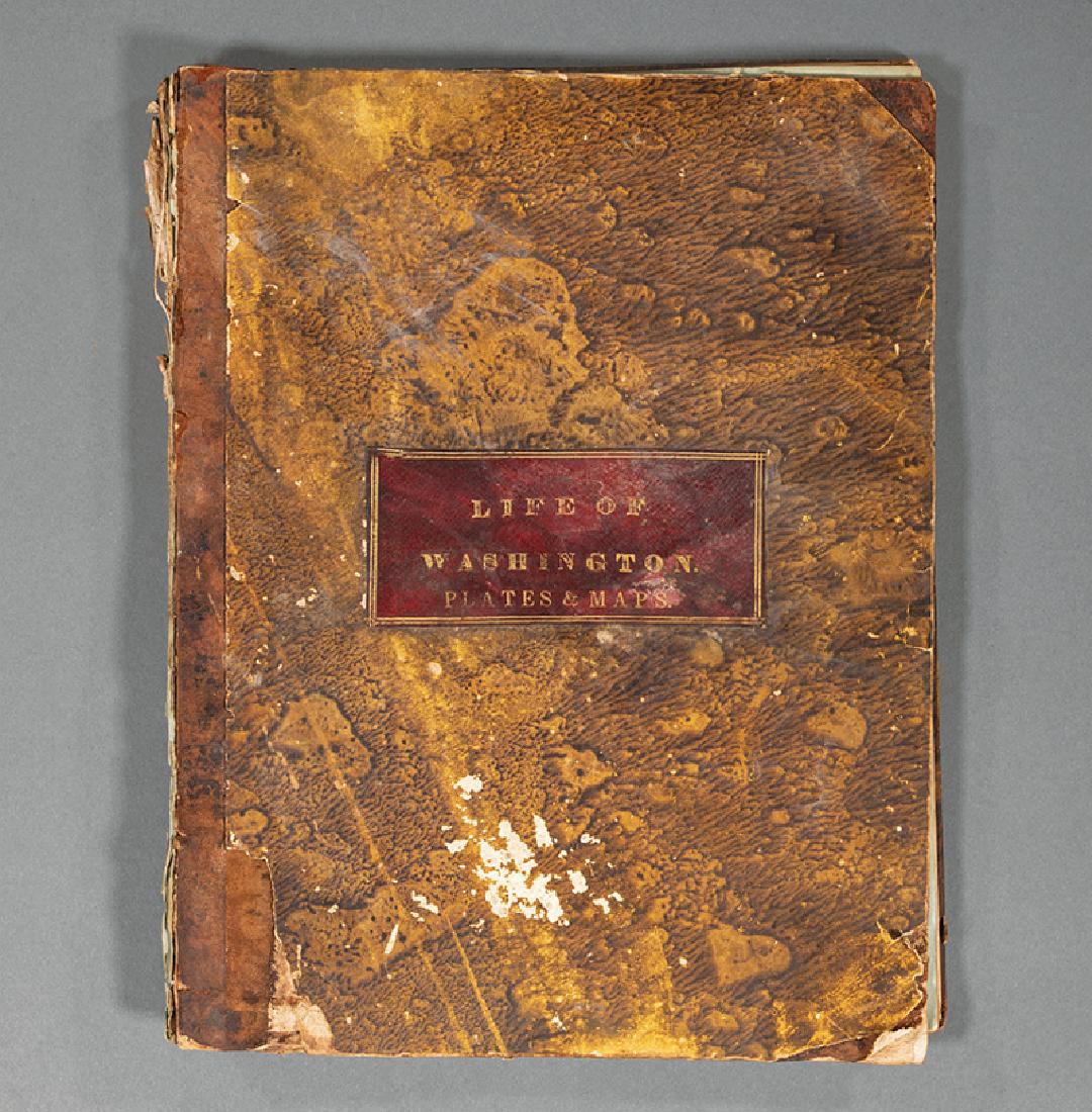 Revolutionary War Atlas, 1807: [Revolutionary War Atlas], The Life of George Washington. Maps and Subscribers' Names, Philadelphia, C.P. Wayne, 1807, with 10 engraved maps, 22 pgs. of subscribers' names; this atlas volume is from t