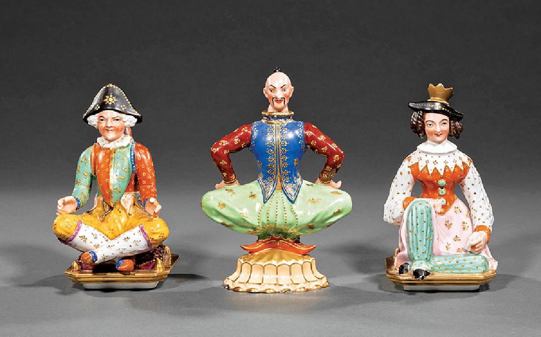 Two Paris Porcelain Figural Scent Bottles (1 of 1)