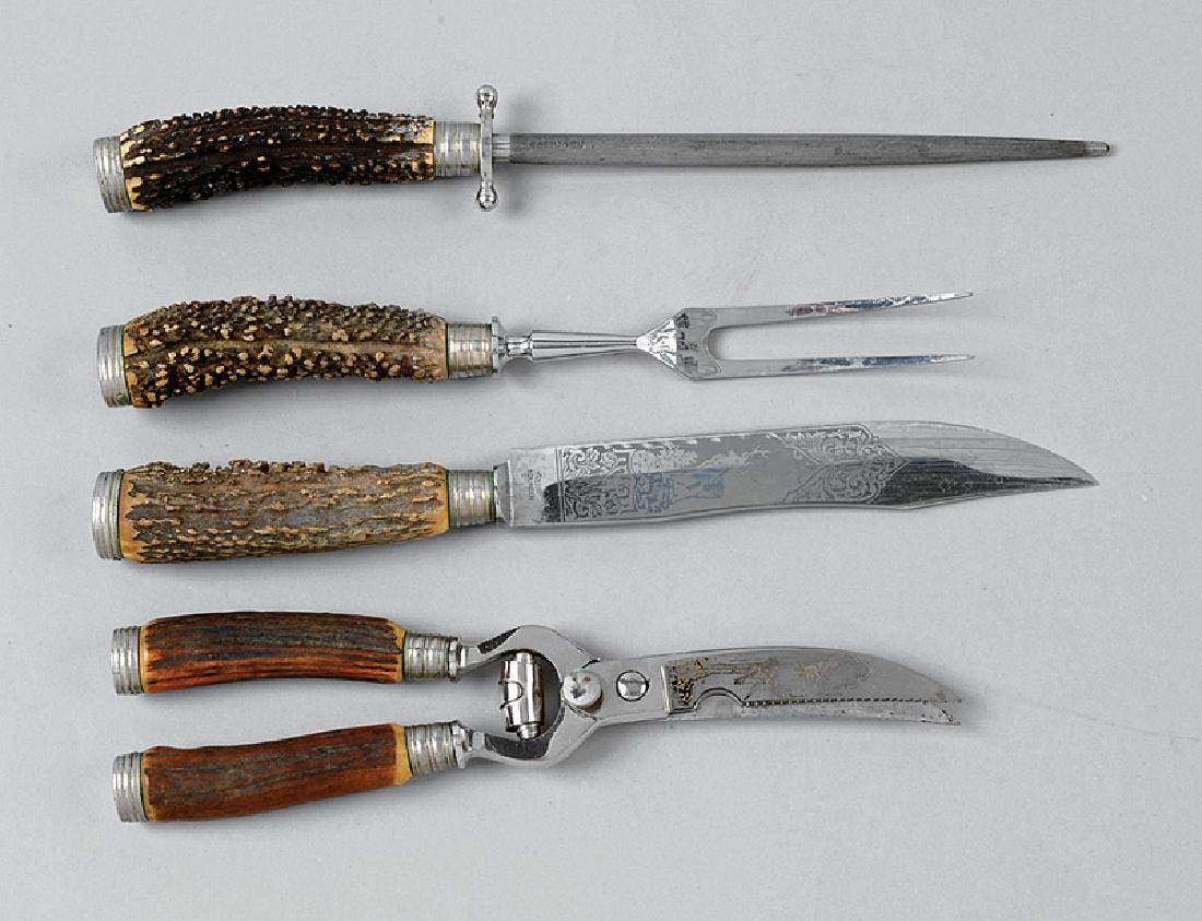 Rostfrei Solingen Antler and Steel Carving Set (1 of 1)