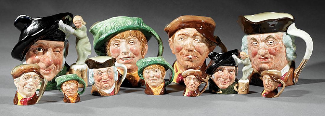 11 Royal Doulton Assorted Character Toby Jugs (1 of 1)
