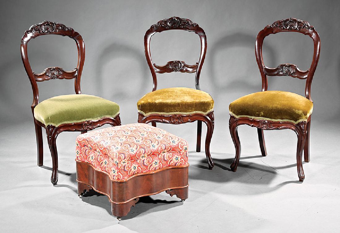 3 American Balloon-Back Mahogany Side Chairs (1 of 1)