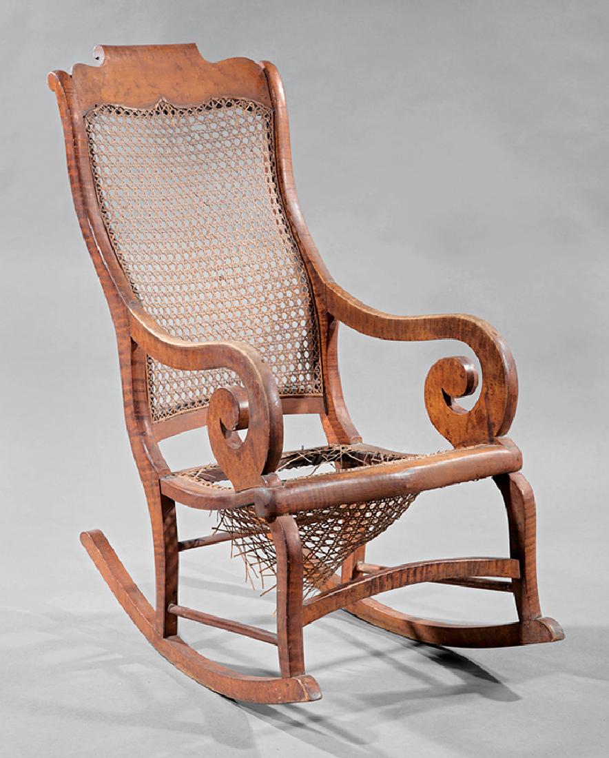 American Late Classical Maple Rocking Chair (1 of 1)