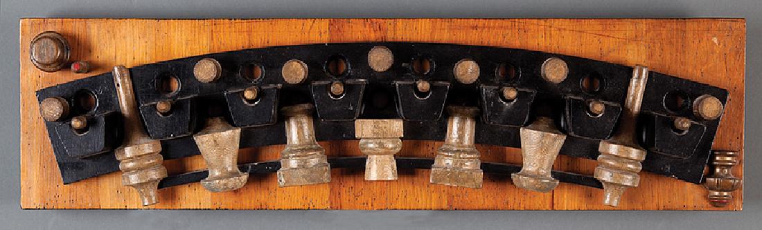 Jesselyn Benson Zurik (American/Louisiana): Jesselyn Benson Zurik (American/Louisiana, 1916-2012), "Roller Coaster", assembled wood sculpture, pencil-signed on reverse, h. 7 1/4 in IMPORTANT: All purchases must be removed from our premises with