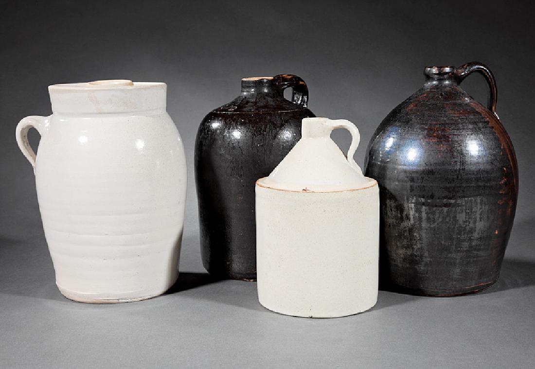Four Glazed Stoneware Jugs (1 of 1)