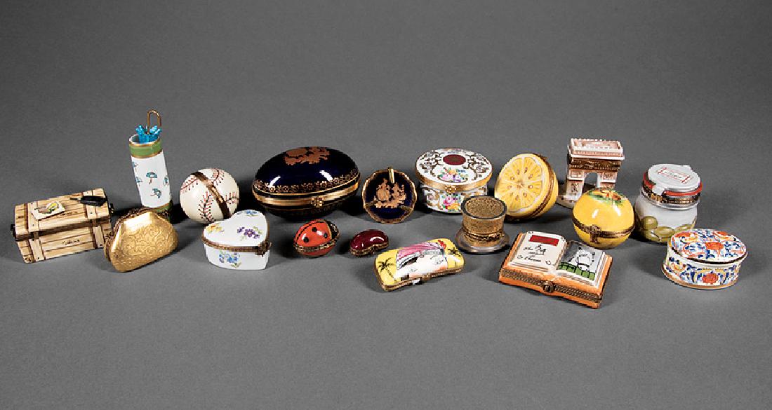 Group of Fifteen Limoges Porcelain Boxes (1 of 5)
