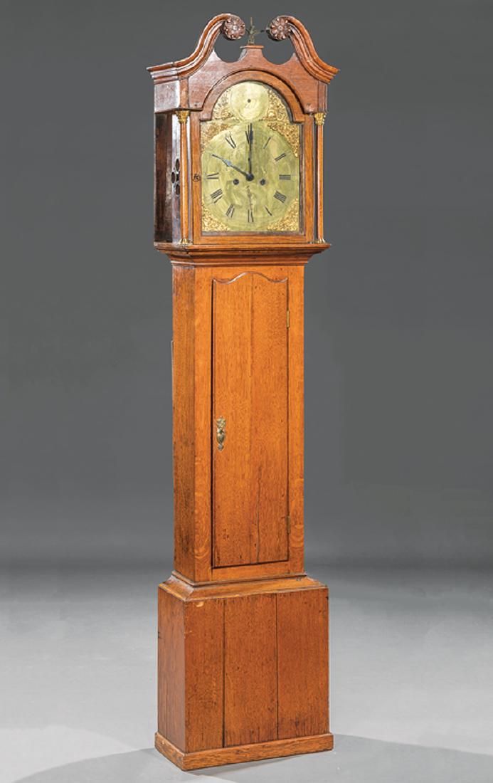 George III Oak Tall Case Clock (1 of 3)