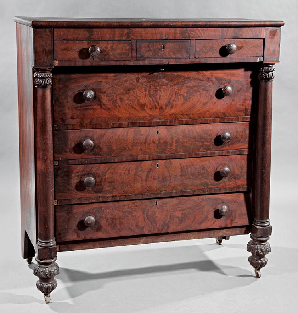 American Classical Mahogany Chest-of-Drawers (1 of 1)