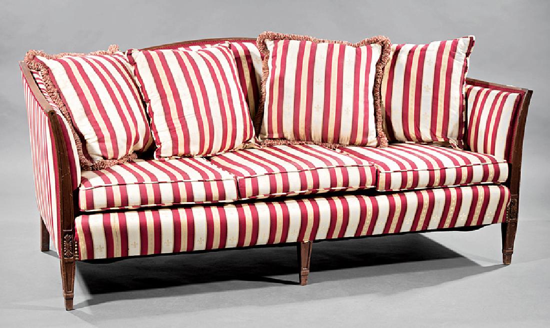 Hepplewhite-Style Carved Mahogany Sofa (1 of 1)