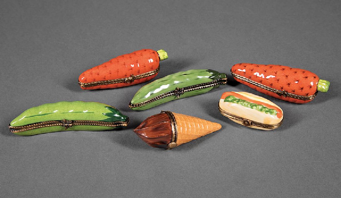 Six Limoges Porcelain Boxes (1 of 3)