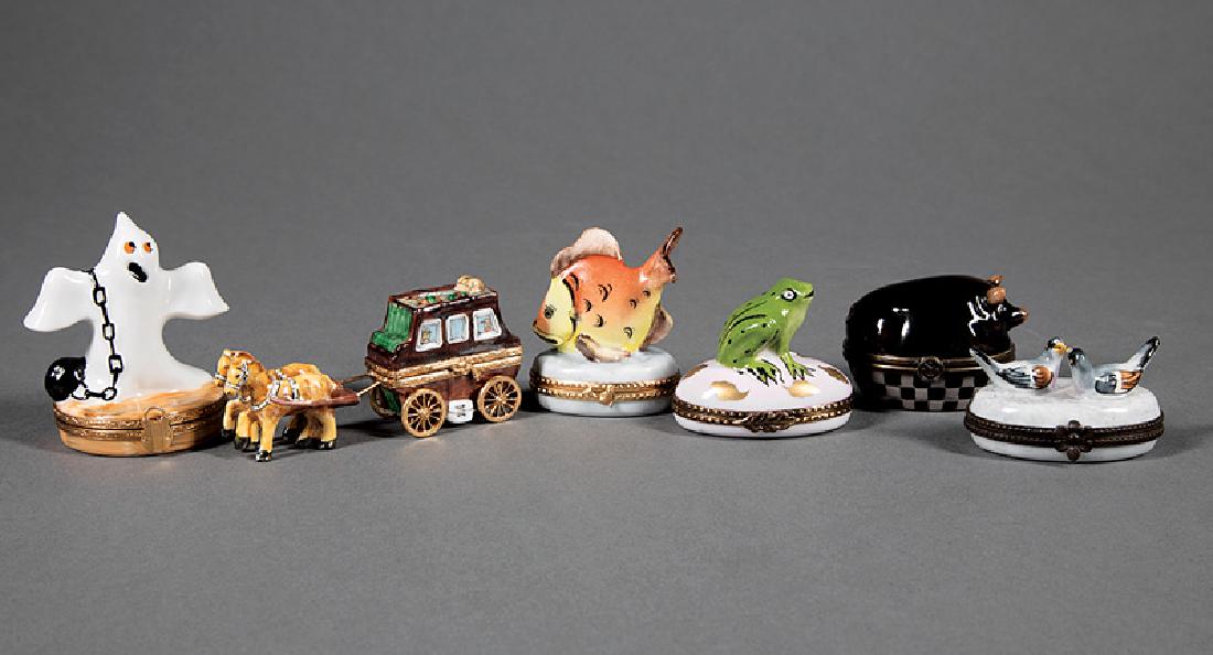 Five Limoges Porcelain Boxes (1 of 3)