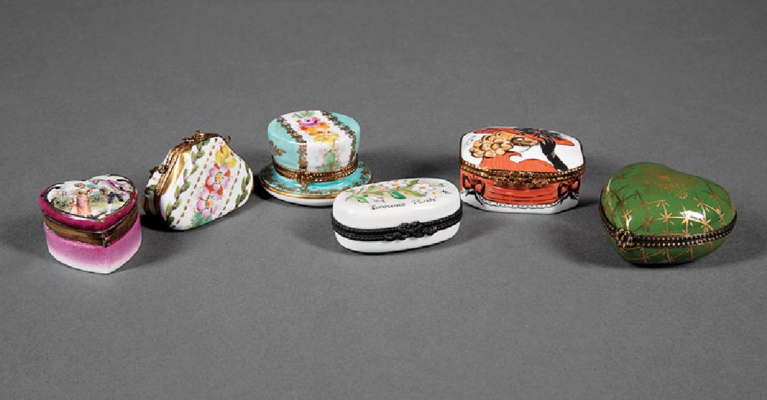 Five Limoges Porcelain Boxes (1 of 3)