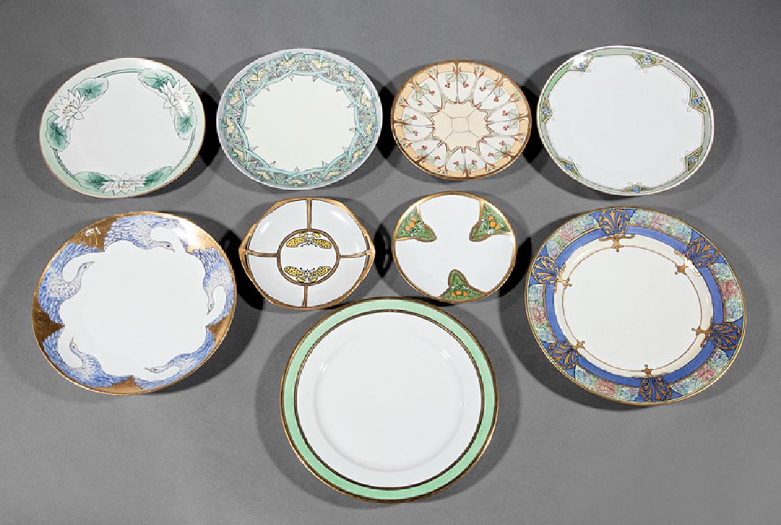 9 Art Nouveau & Art Deco Porcelain Dishes (1 of 2)