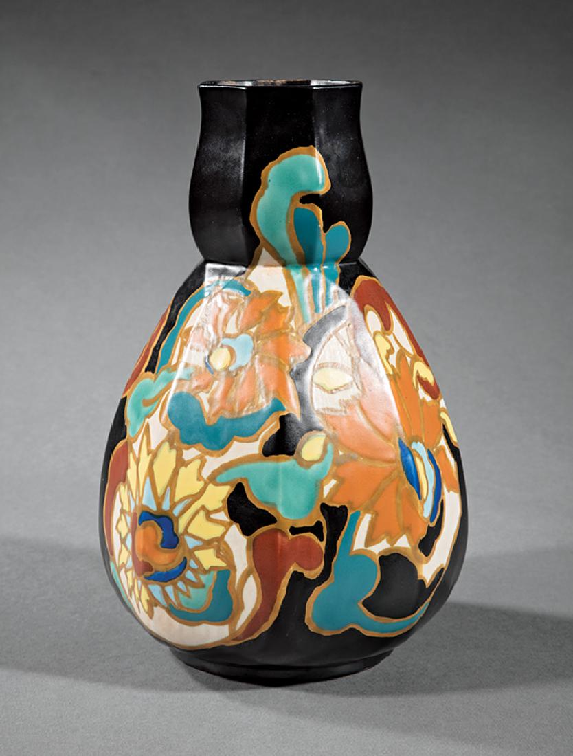 Art Deco Belgian "Cerabelga" Pottery Vase (1 of 4)
