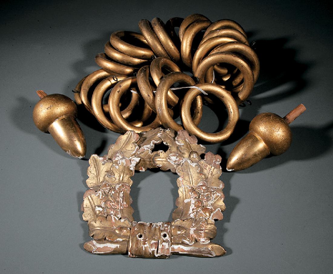 Group of Empire Giltwood Curtain Eleme (1 of 1)