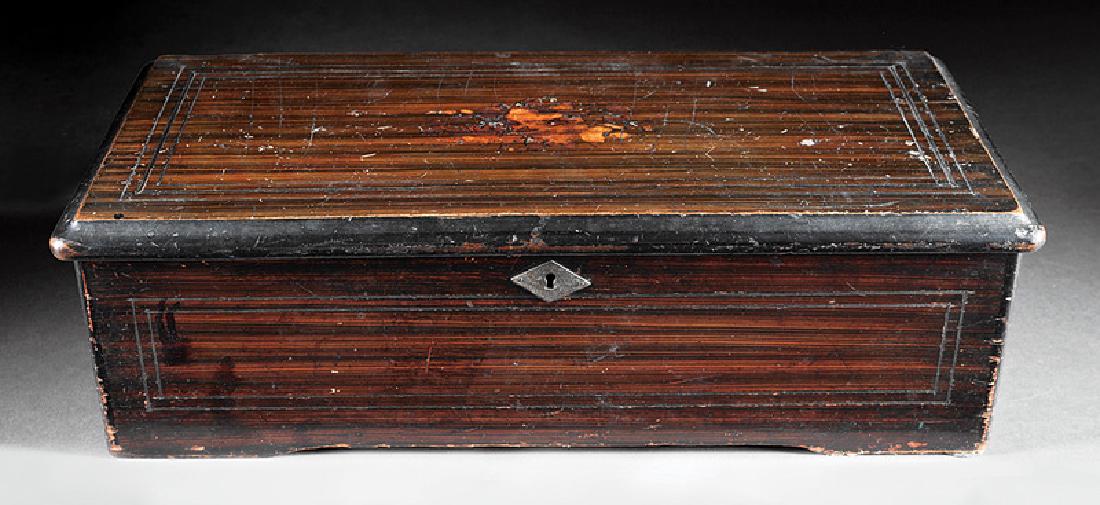 Continental Faux Bois Cylinder Music Box (1 of 2)