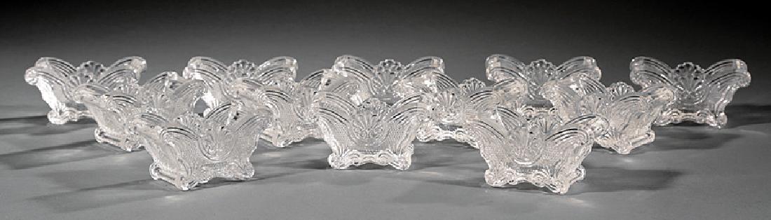 Eight American Pressed Glass Open Salt Dishes (1 of 2)