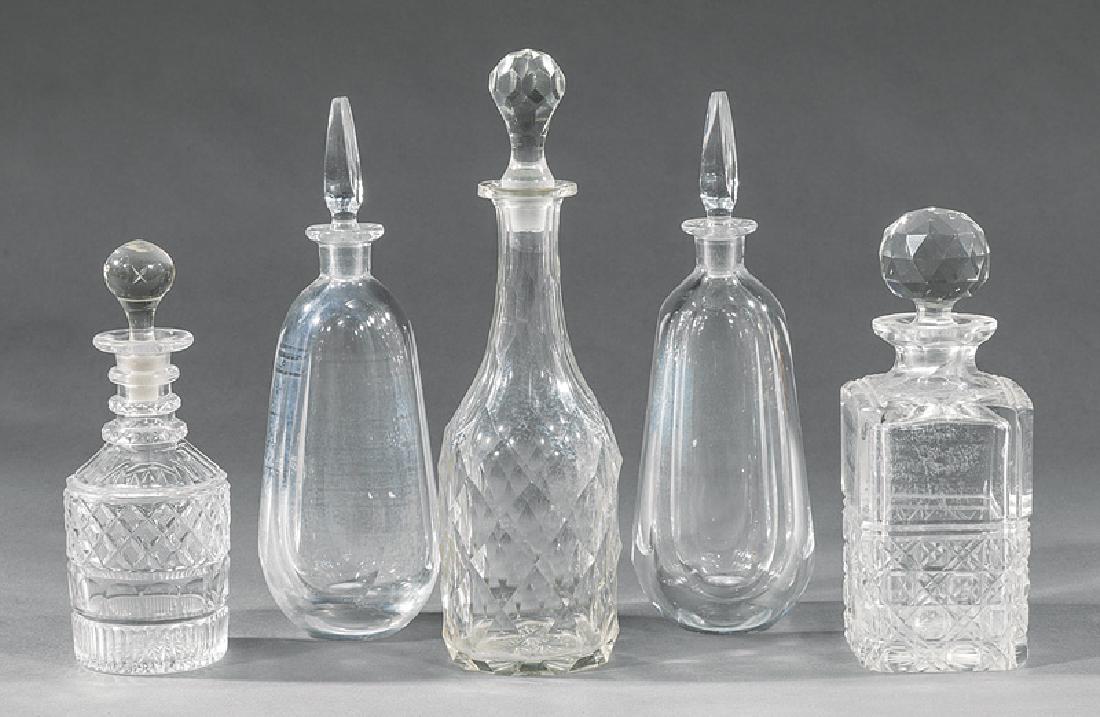 Five Glass Decanters (1 of 2)