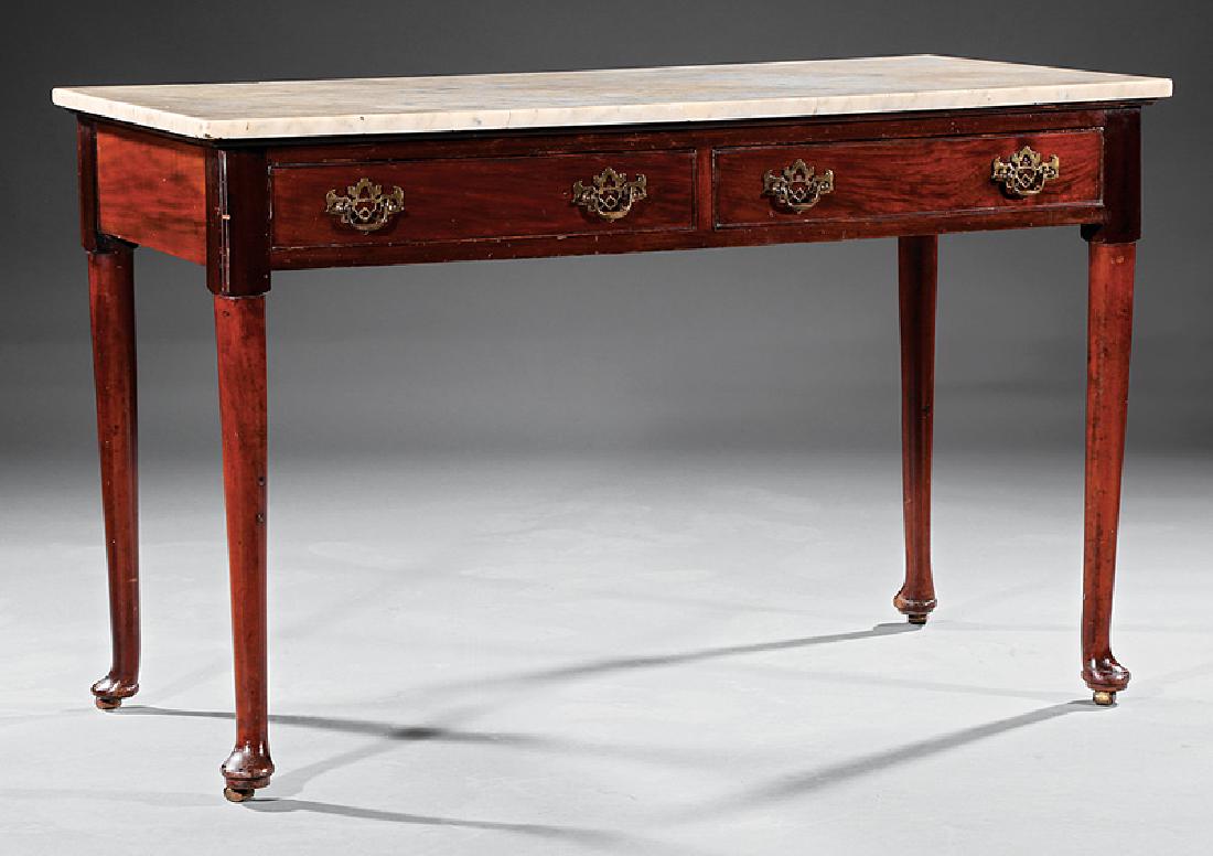 Antique English Mahogany Serving Table (1 of 2)