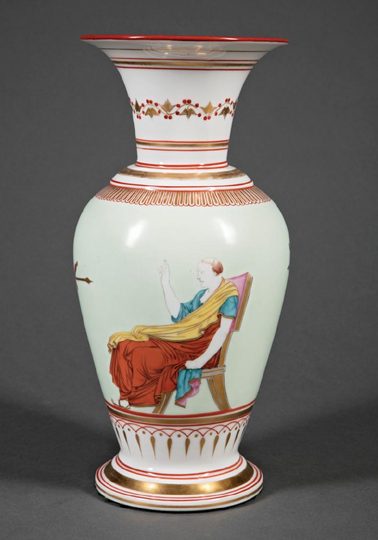 Paris Polychrome and Gilt Porcelain Vase (1 of 3)