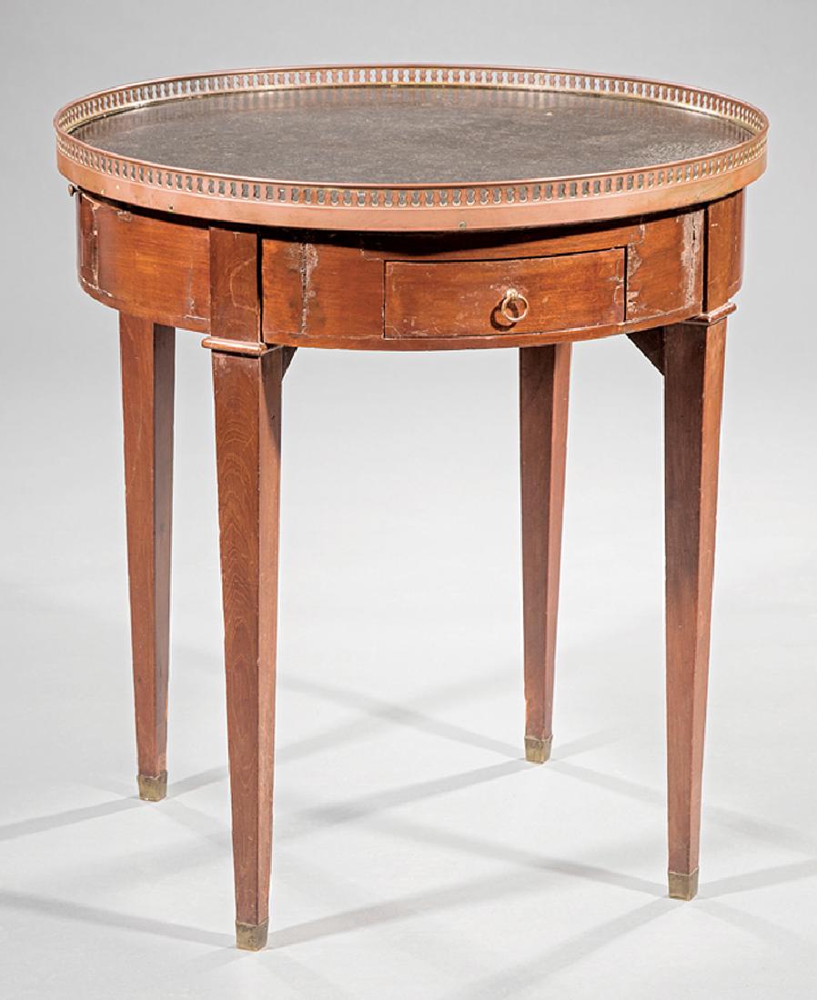 Neoclassical-Style Mahogany Bouillotte Table (1 of 1)