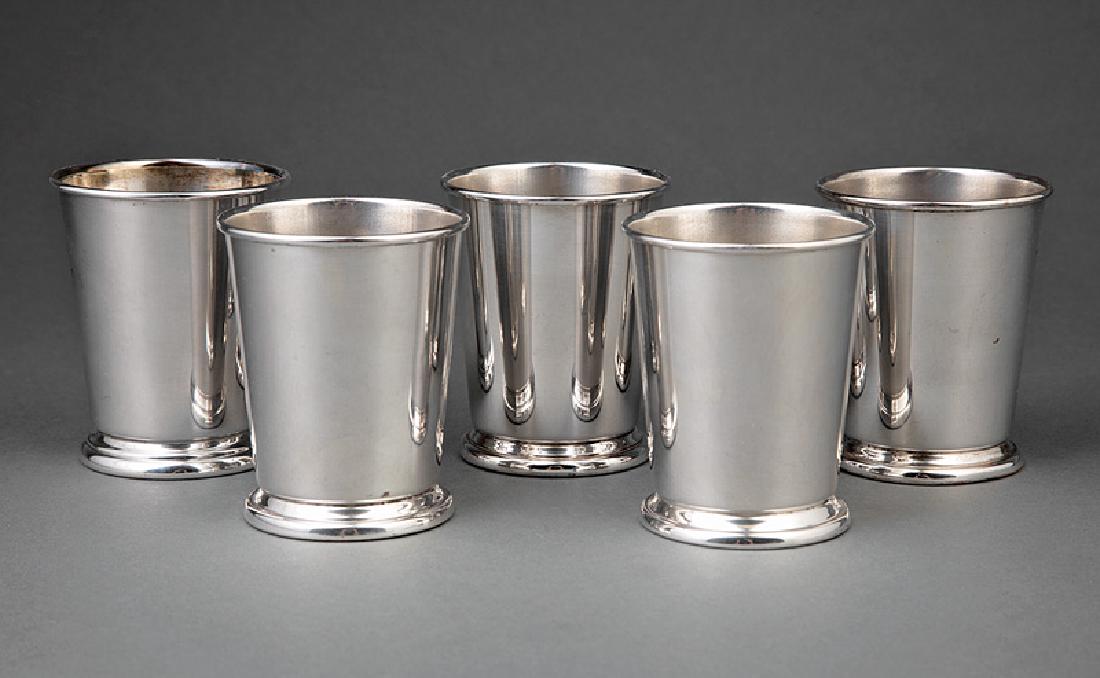 Five American Silverplate Julep Cups (1 of 2)
