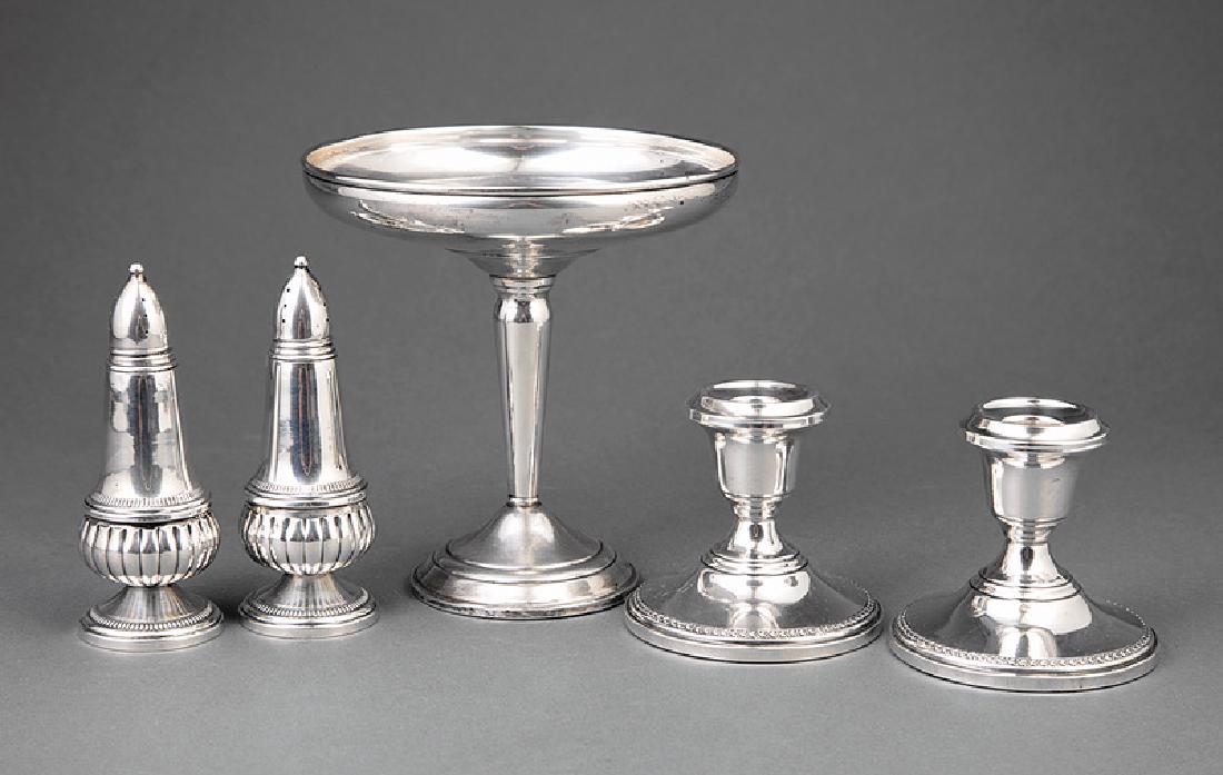 Pair of Sterling Silver Candlesticks (1 of 1)