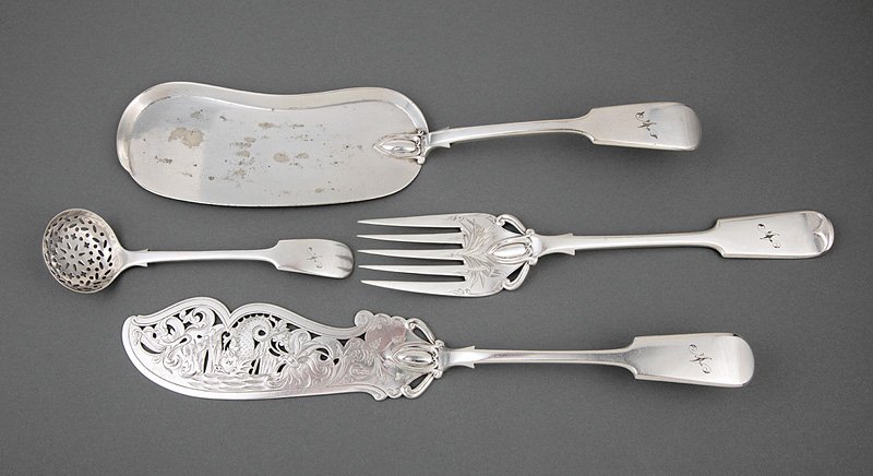 Antique English Silverplate Serving Pieces (1 of 1)