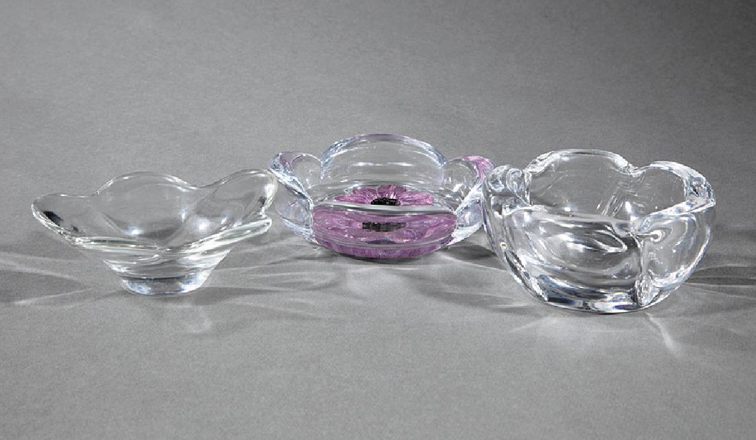 Three Daum Art Glass Bowls (1 of 4)