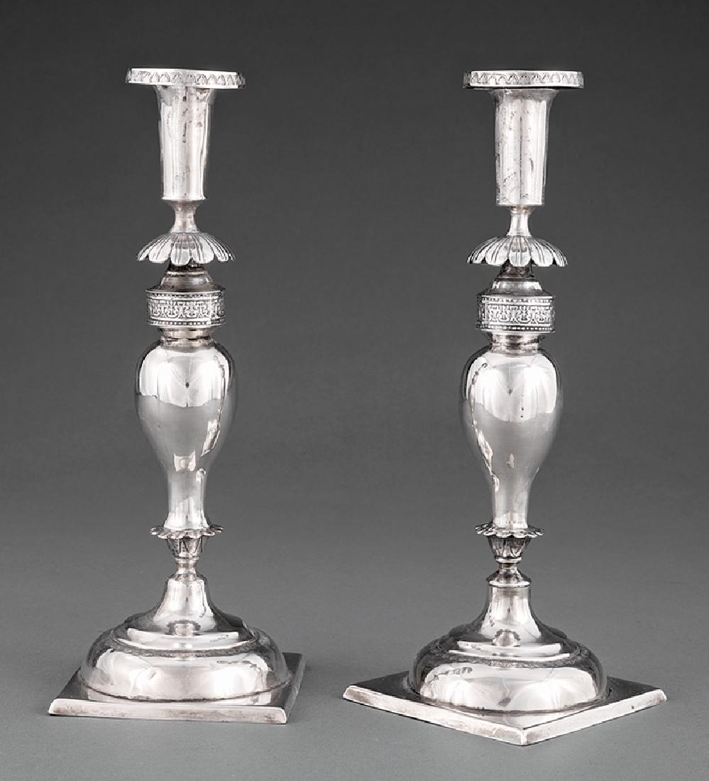 Pair of Continental @.750 Silver Candlesticks (1 of 2)