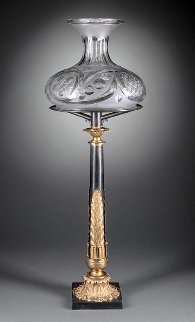 English Gilt and Patinated Bronze Sinumbra Lamp (1 of 7)