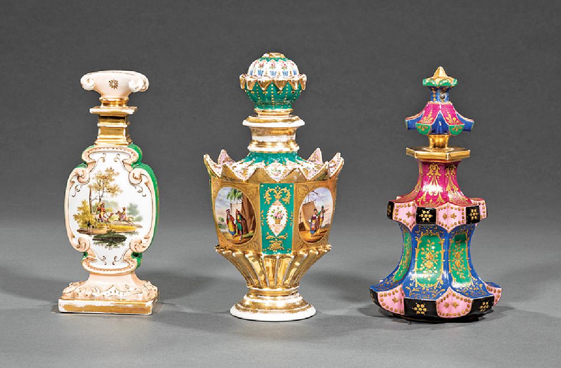 Three Paris Porcelain Scent Bottles (1 of 8)