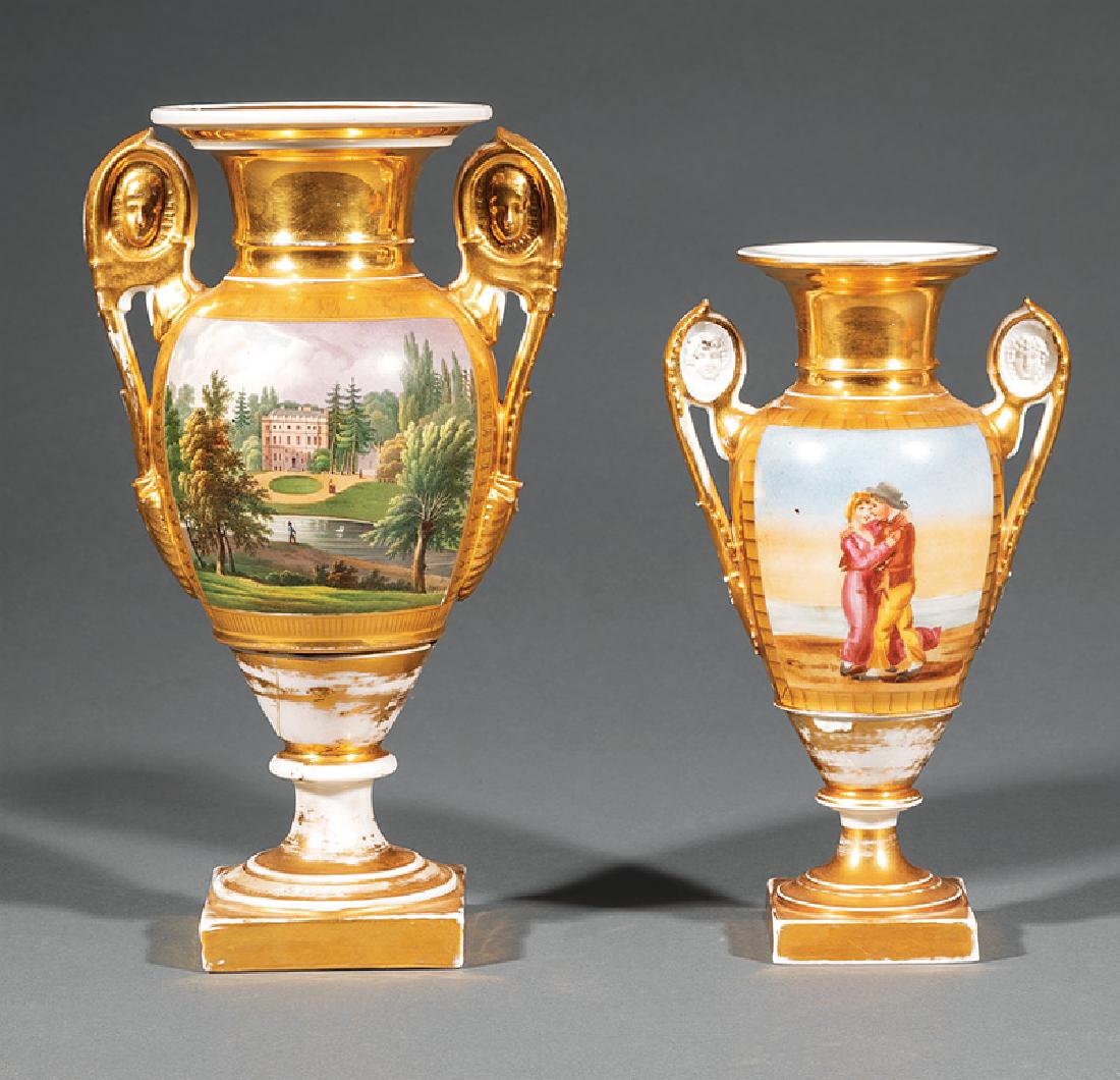 Two Paris Porcelain Amphora Vases (1 of 2)