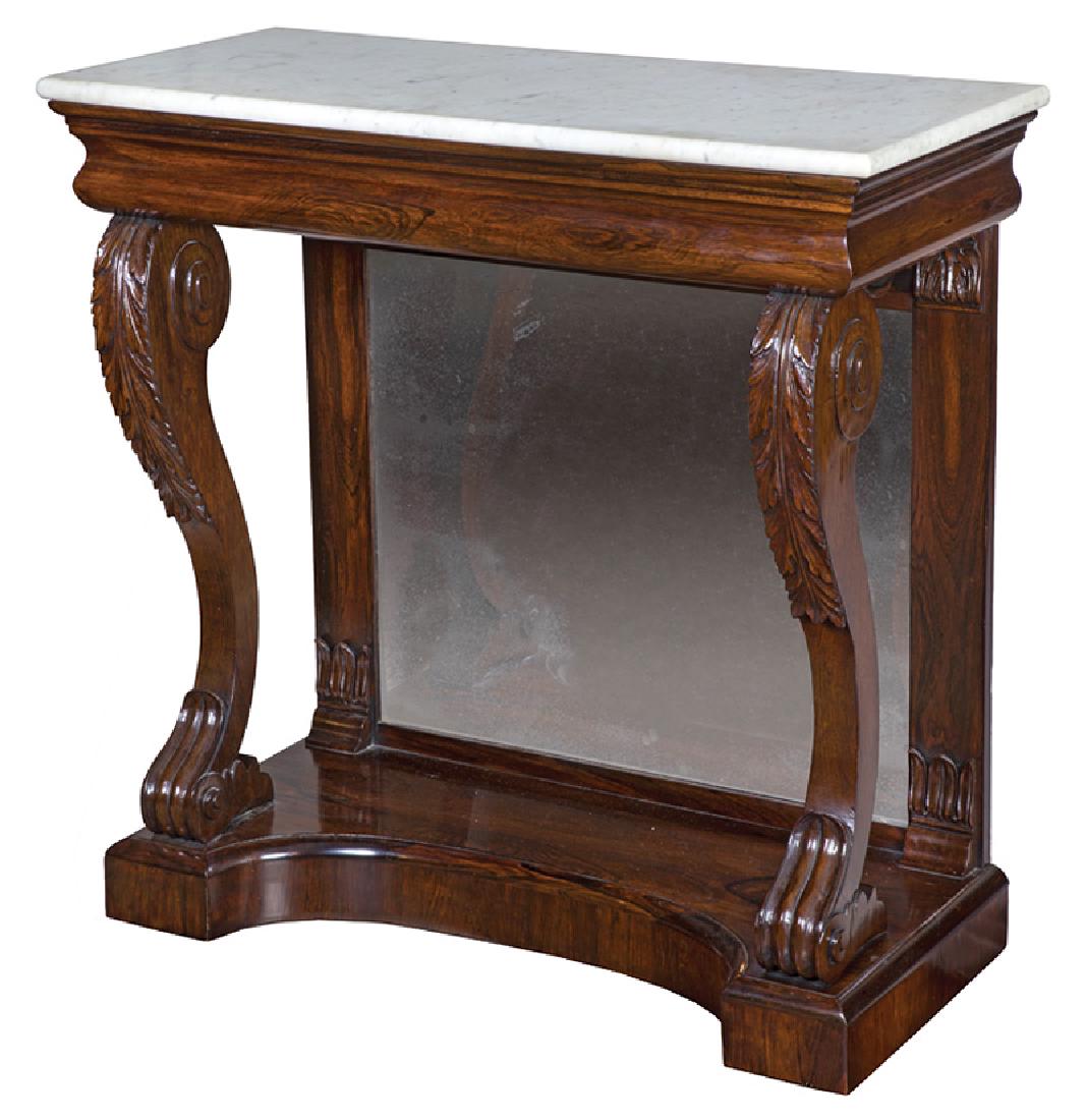 American Classical Carved Rosewood Pier Table (1 of 5)