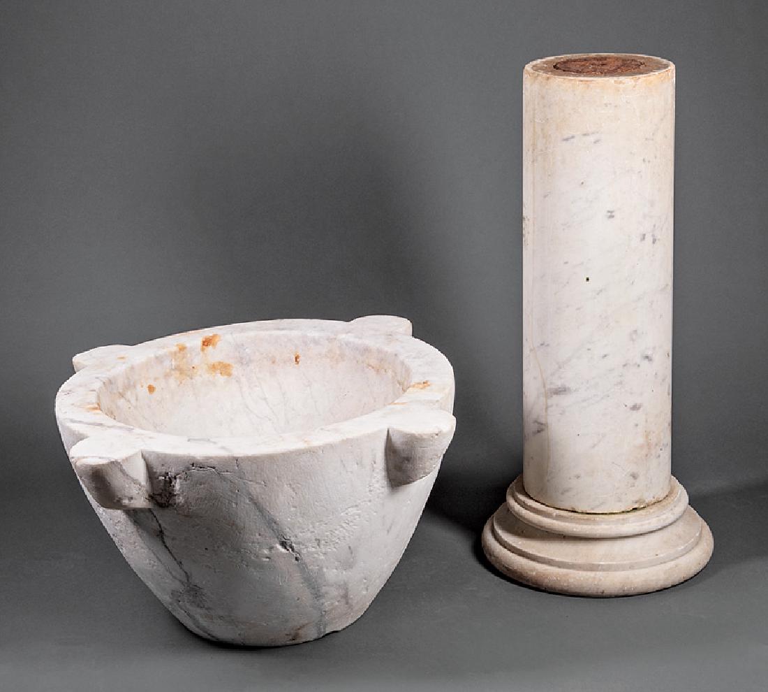 Continental Marble Mortar on Stand (1 of 7)