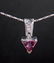Gold, Pink Tourmaline and Diamond Pendant