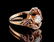 Yellow, Rose and Green Gold and Diamond Ring