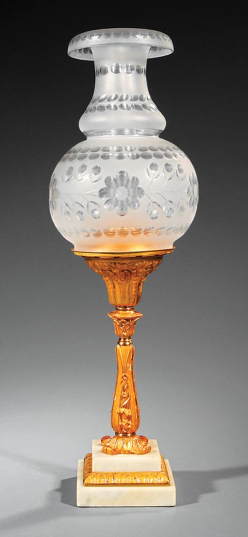 Gilt Bronze Solar Lamp marked "H.N. Hooper & Co." (1 of 9)