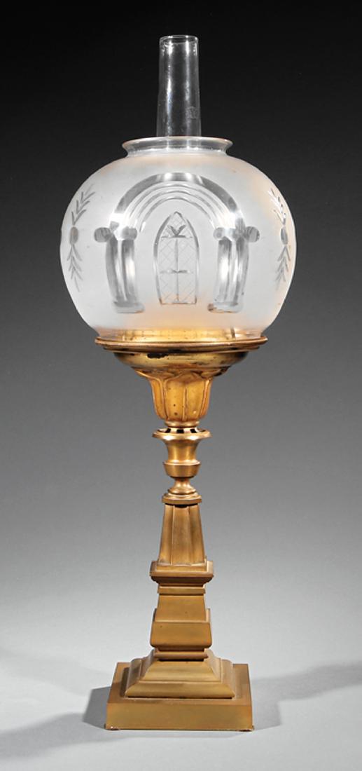 Bronze Solar Lamp, attr. Hooper (1 of 9)