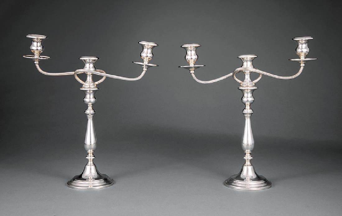 Gorham Sterling Silver Three-Light Candelabra (1 of 3)