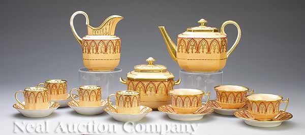Paris Porcelain Tea Set, attrib. to Schoelcher