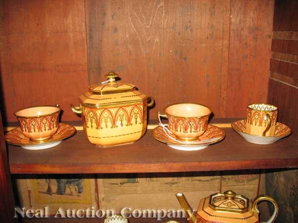 Paris Porcelain Tea Set, attrib. to Schoelcher - 2
