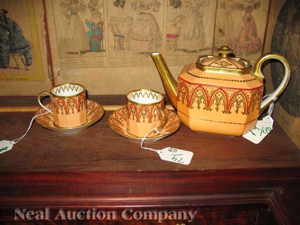 Paris Porcelain Tea Set, attrib. to Schoelcher - 3
