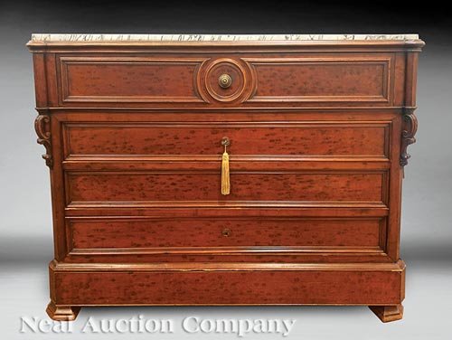 Continental Burlwood Secretaire Commode (1 of 8)