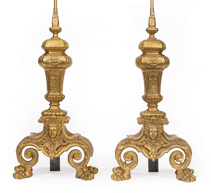 Continental Gilt Bronze Lamps (1 of 1)