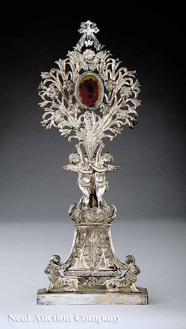 Continental Silverplate Reliquary