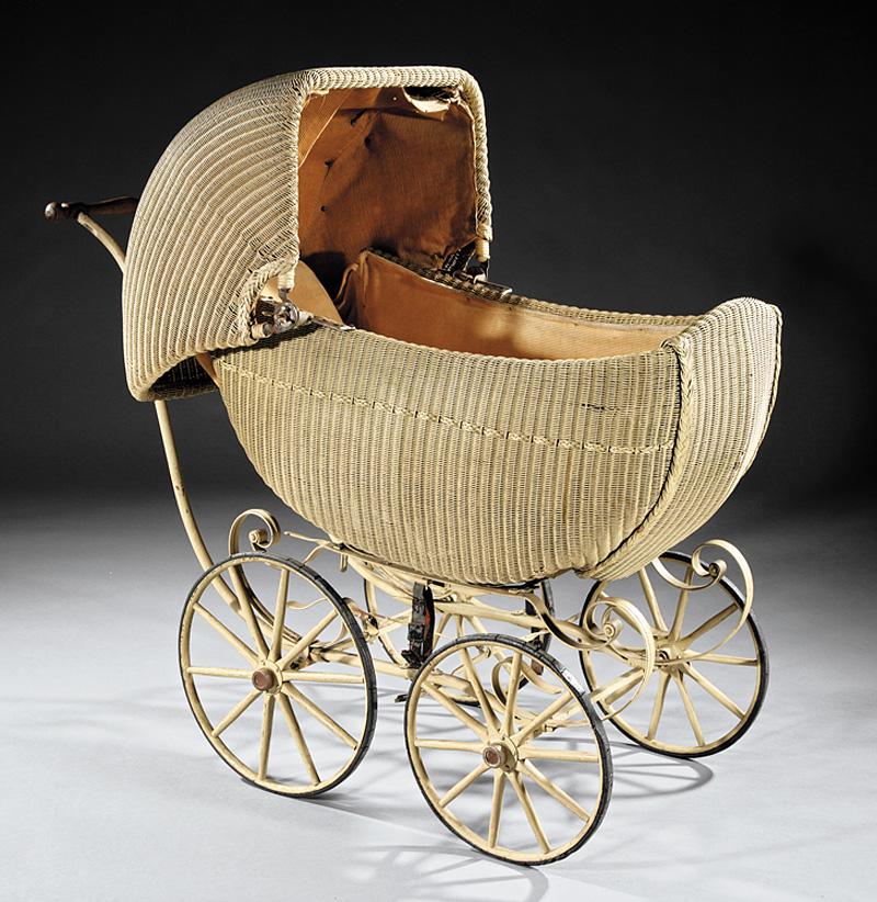 Antique Wicker Perambulator (1 of 1)